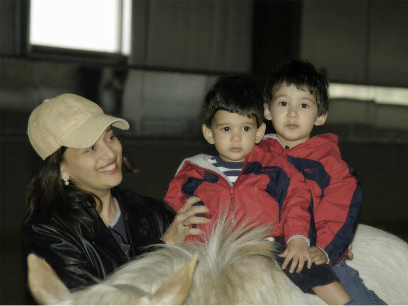 Madhuri Dixit S Throwback Picture With Her Sons Is Extremely Adorable throwback picture with her sons