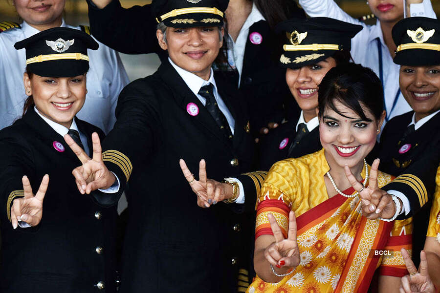 All women cabin crew