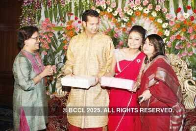 Rahul, Dimpy's reception