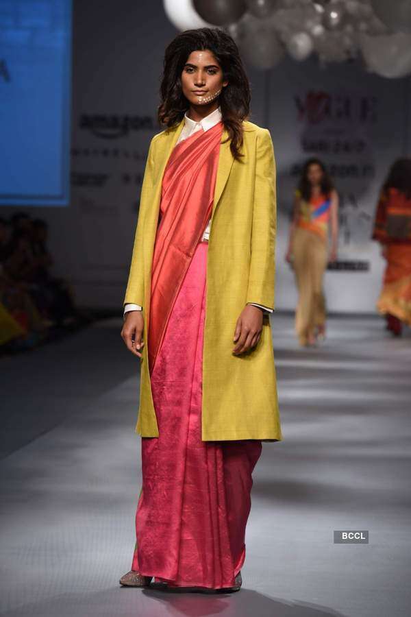 Sari 24/7 by Vogue showcase their creations at #AIFWAW17