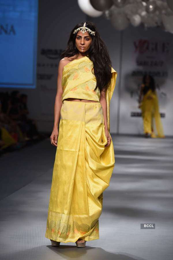 Sari 24/7 by Vogue showcase their creations at #AIFWAW17