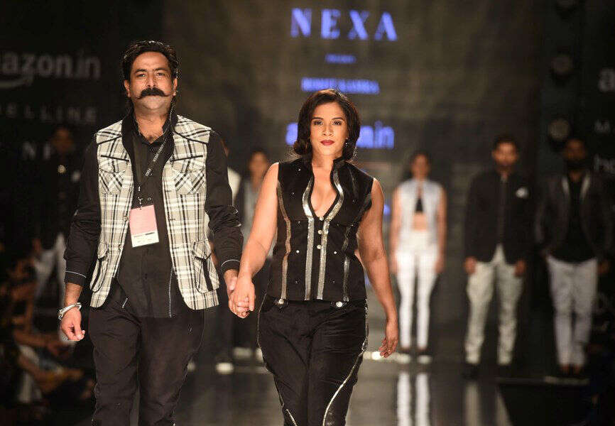 Rohit Kamra with Richa Chadha