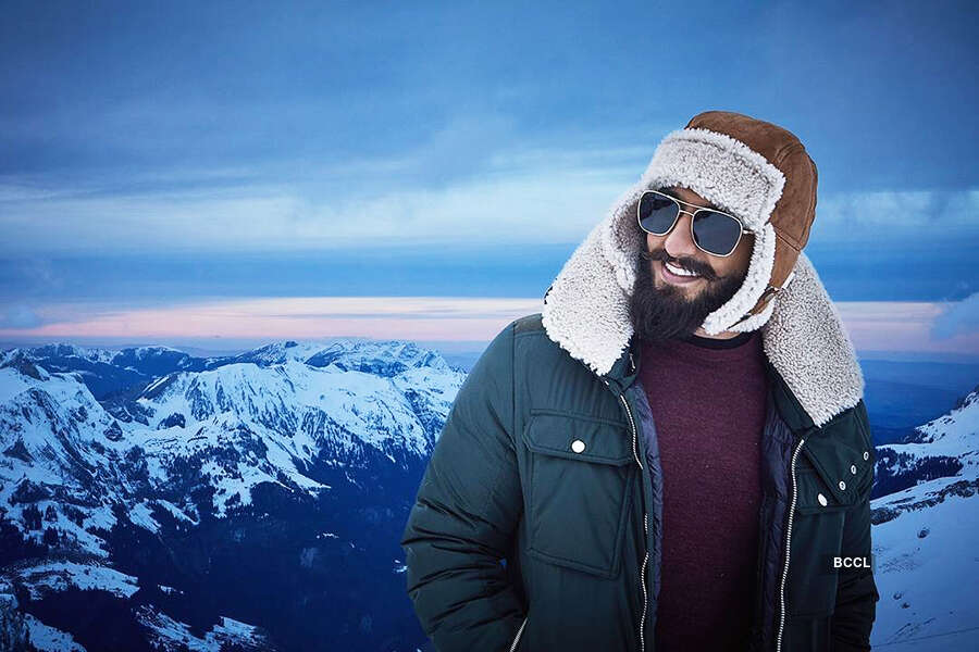 Ranveer enjoyed in Switzerland!