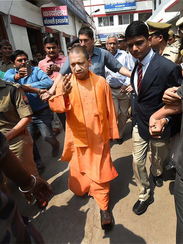 Yogi Adityanath in Lucknow