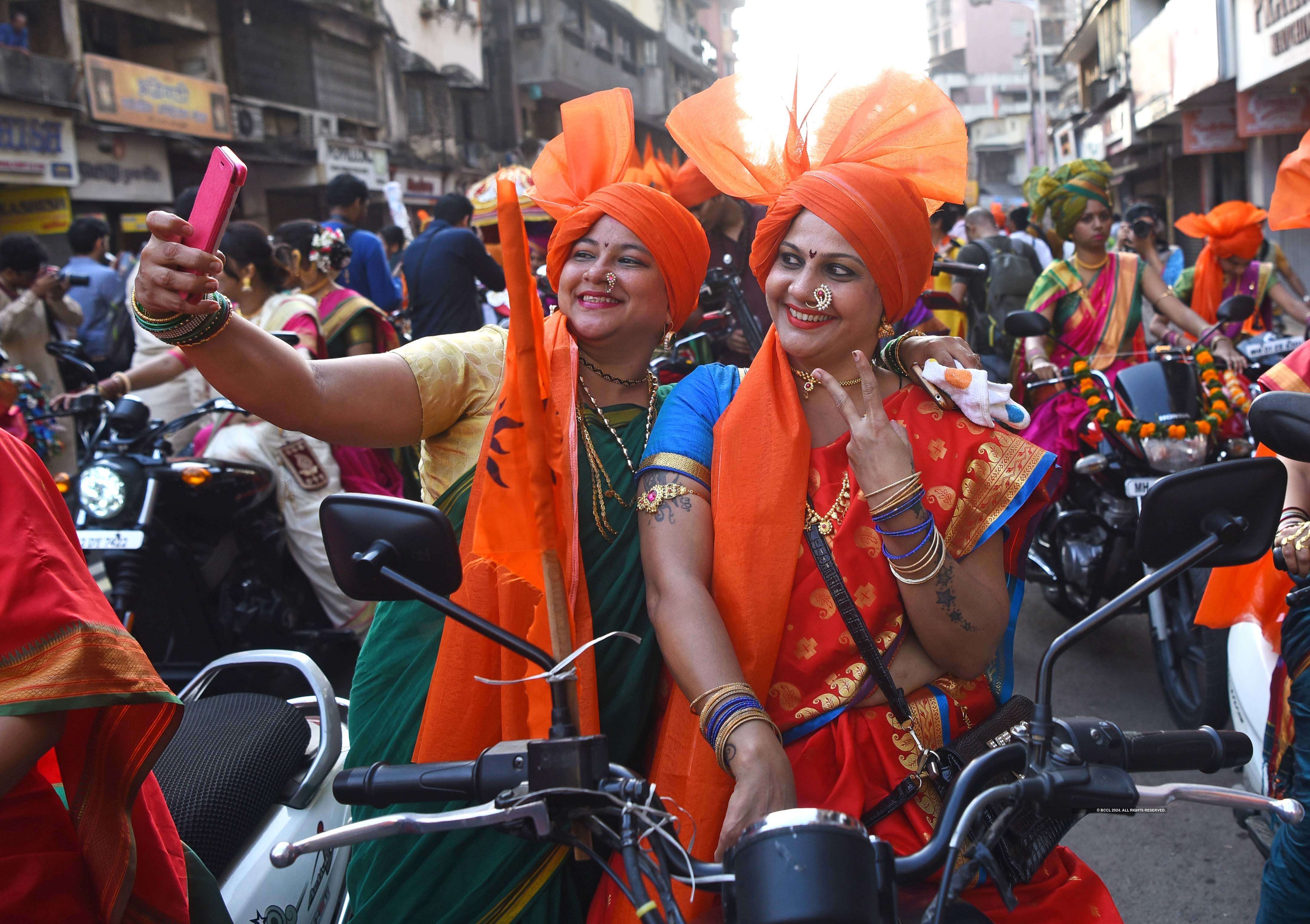 Gudi Padwa celebrations in Mumbai on March 28, 2017 ...