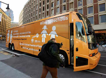 Anti-transgender bus sparks protests in US