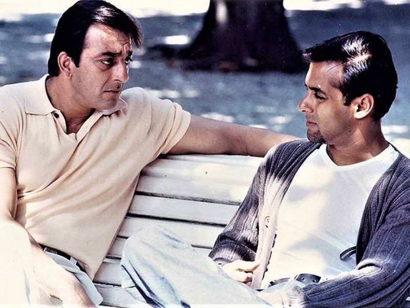 This throwback picture of Sanjay Dutt and Salman Khan will take you