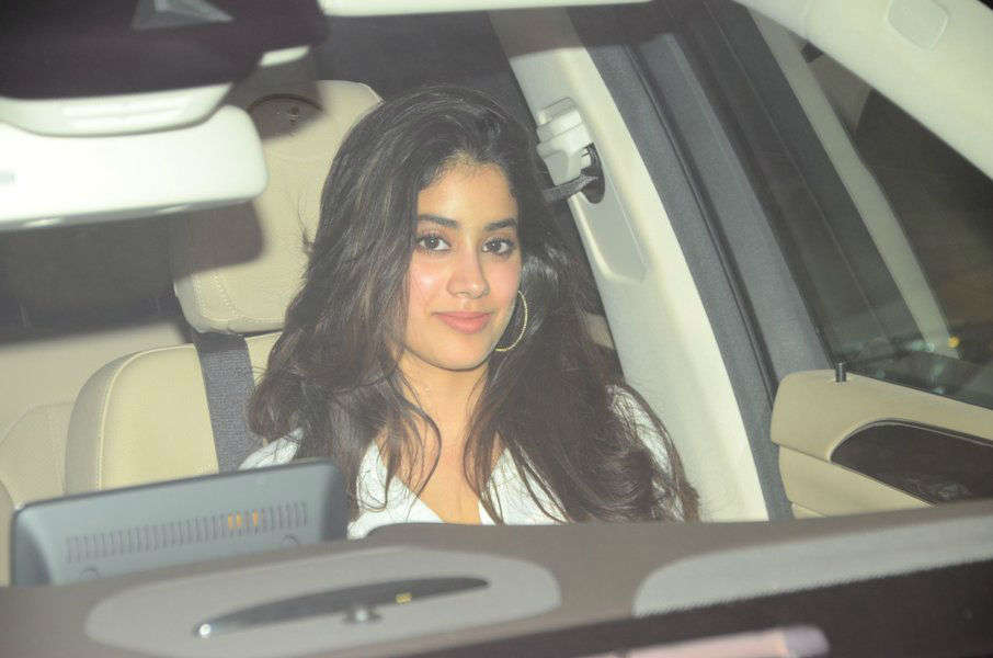 Bollywood Actor Sridevi's Daughter Jhanvi Kapoor During Filmmaker Karan ...