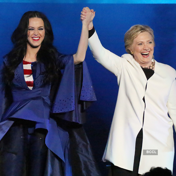 Katy Perry with Hillary Clinton