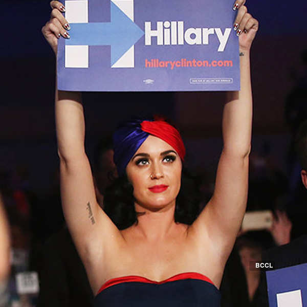 Hillary endorses Katy Perry's tribute shoes