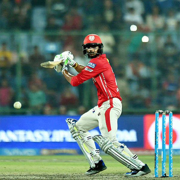 Akshar Patel plays a shot