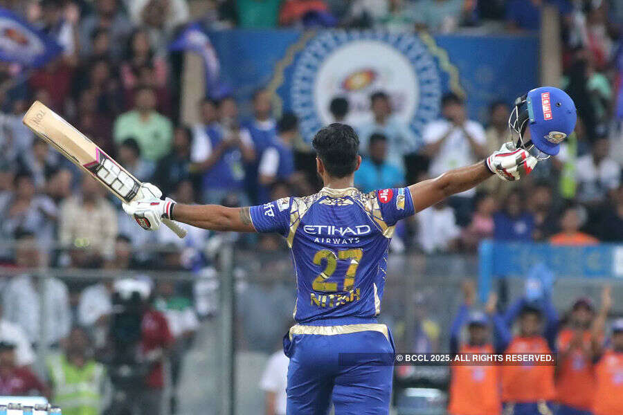 Nitish Rana after hitting half century