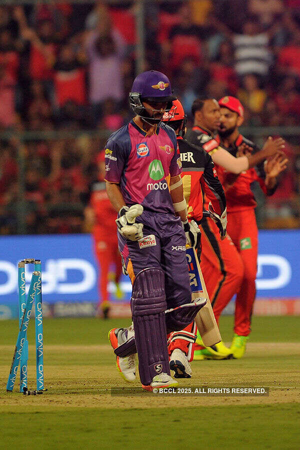 Ajinkya Rahane gets bowled