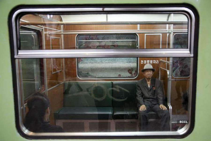 Riding the subway in North Korea
