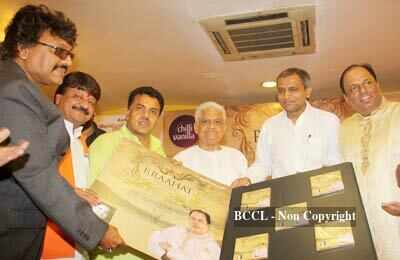 Triloki Prasad speaks at the launch of his new album 'Rraahat' at the ...