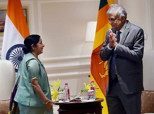 Sri Lankan PM Ranil Wickremesinghe meets Modi