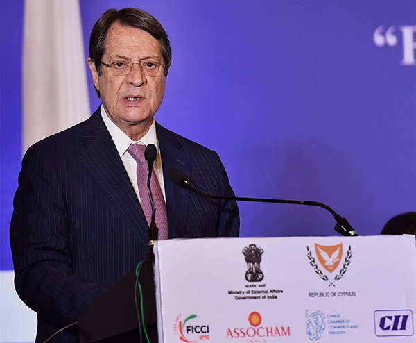 Cyprus President Nicos Anastasiades visits India