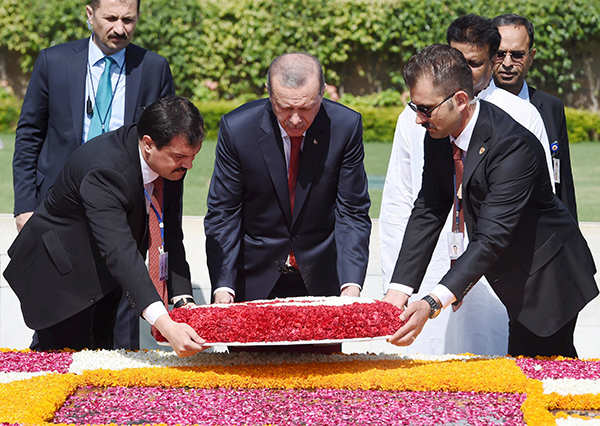 Turkish President Recep Tayyip Erdogan meets PM Modi