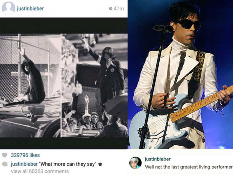 Justin compares himself to music greats – Michael Jackson and Prince