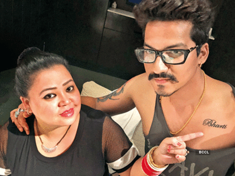 Haarsh Limbachiyaa gets Bharti Singh's name inked on his chest on her birthday