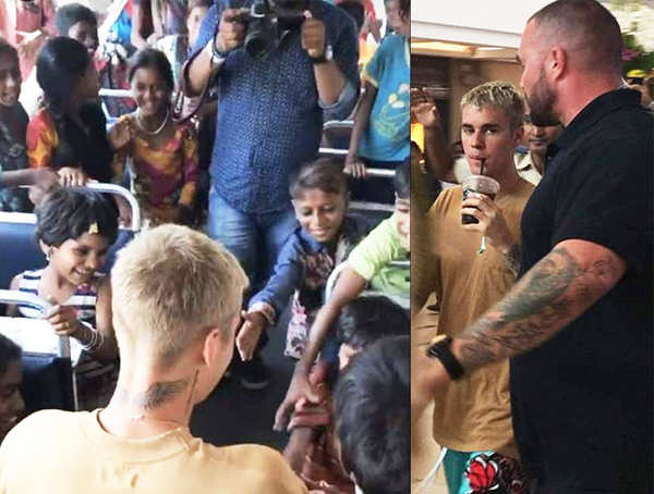 No photo-ops, no party! Sweltering heat leaves Bieber shirtless