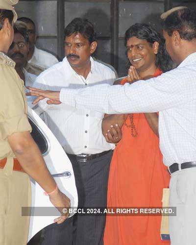 Swami produced in court