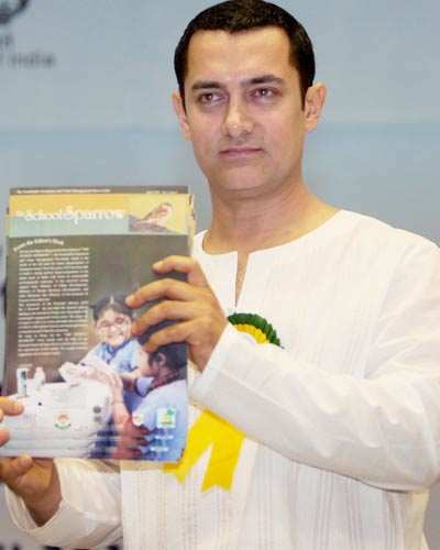 Aamir at launch of 'NSSI'