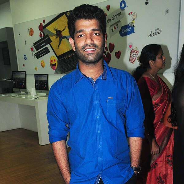 Arun Alat poses for a photo at Rakshadhikari Baiju Oppu audio launch