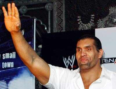 'Khali' at a press meet