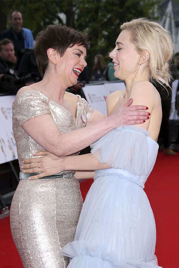 Vanessa Kirby and Victoria Hamilton at BAFTA