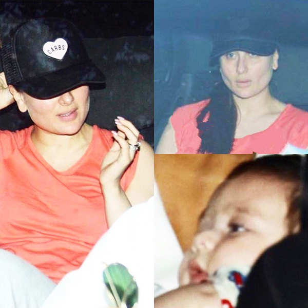 Little Taimur enjoys a ride with mommy Kareena