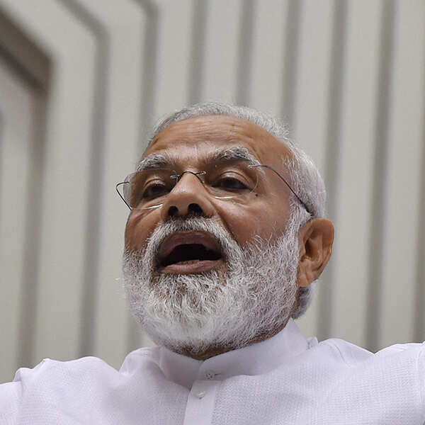 Narendra Modi makes a point