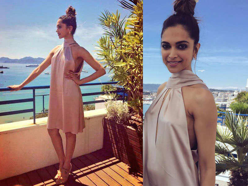 Deepika Padukone dons an easy breezy silk dress in Cannes