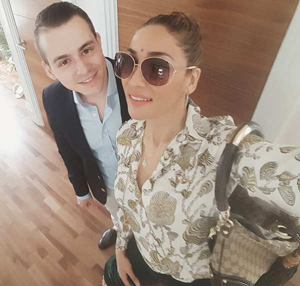 Sofia Hayat shares a steamy lip-lock with hubby