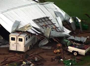US: Spring storms hit several plains states
