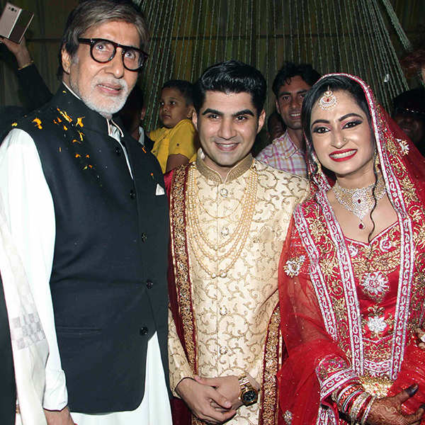Amitabh Bachchan attends Ali Khan’s daughter’s wedding