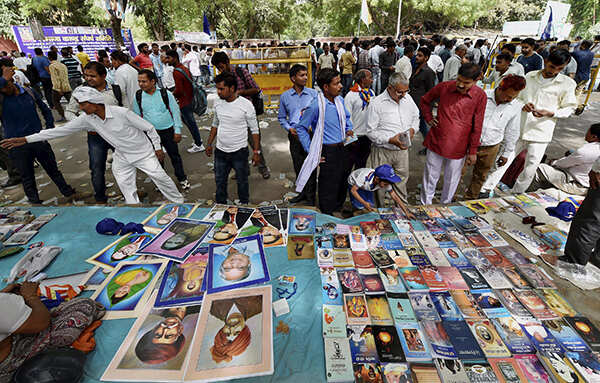 Members of Dalit community gathered