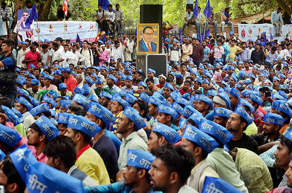 Dalits protest at Jantar Mantar