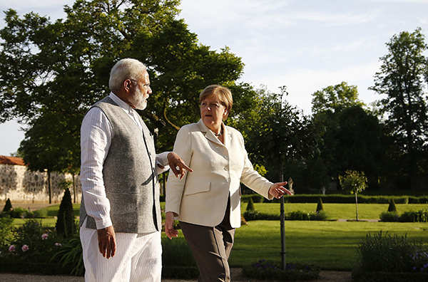 PM Modi meets Angela Merkel
