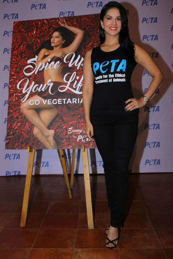 Sunny Leone launches PETA