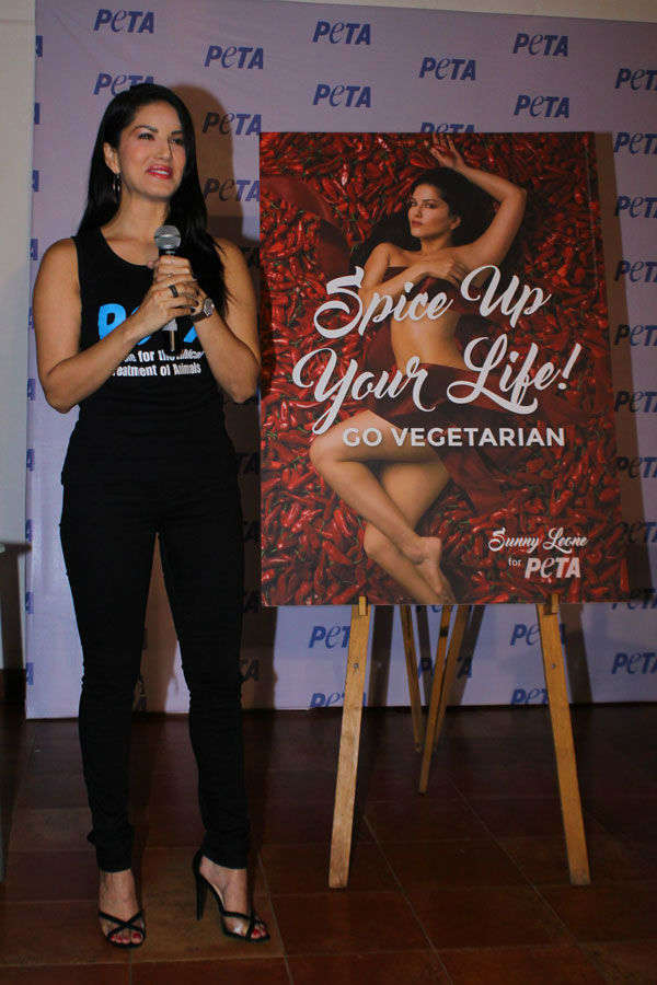 Sunny Leone launches PETA