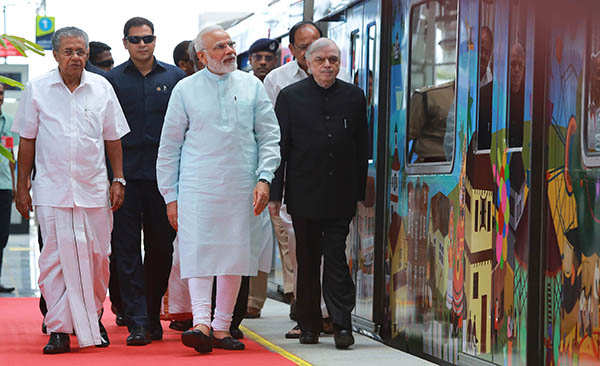 PM Modi inaugurates Kochi metro rail