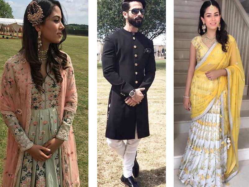 Shahid Kapoor Mira Rajput Look Regal At Friend S Wedding In London Dueguen oencesi panjabi geleneklerine goere nikahlarini kiymayi tercih etmişler. shahid kapoor mira rajput look regal at