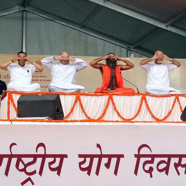 Baba Ramdev at International Yoga Day 2017