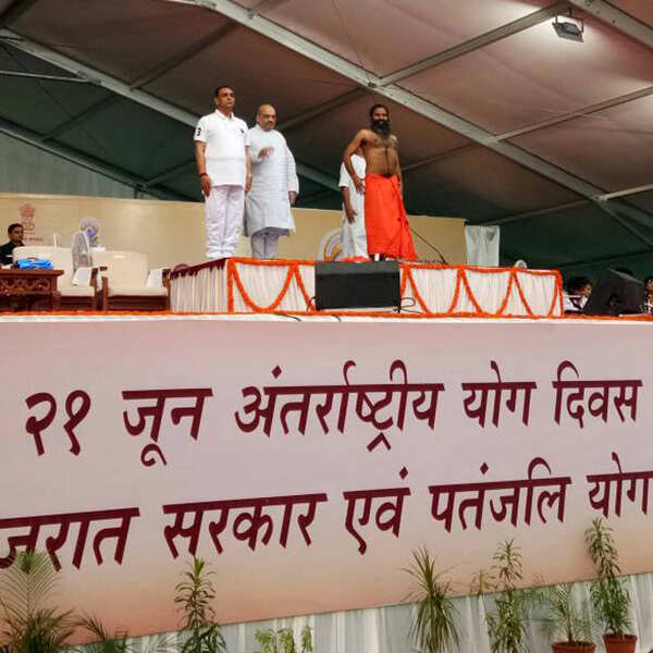 Baba Ramdev at International Yoga Day 2017