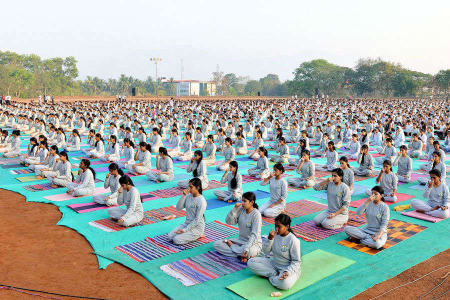 Yoga records across India