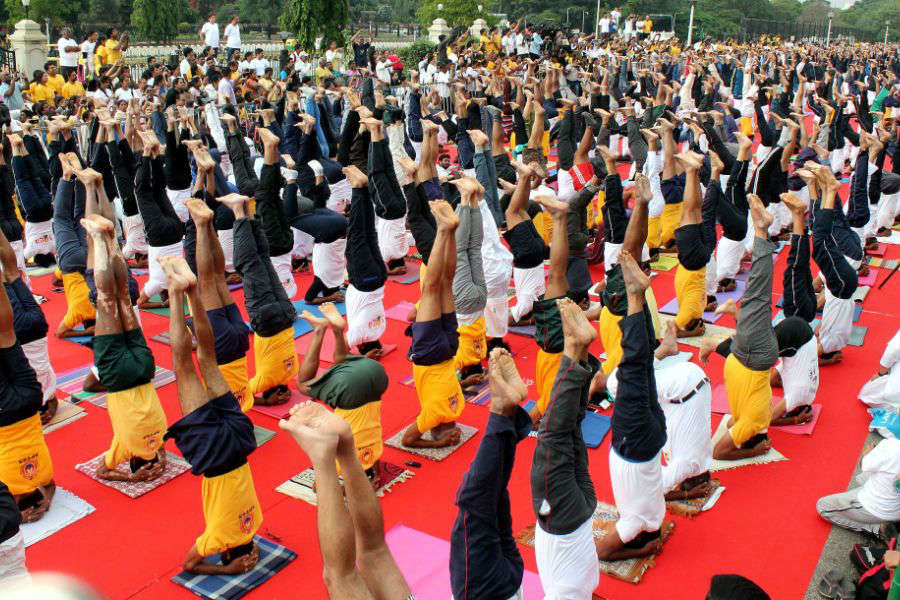 Yoga records across India