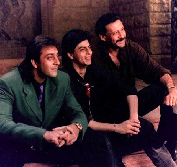 Sanjay Dutt, Shah Rukh Khan and Jackie Shroff