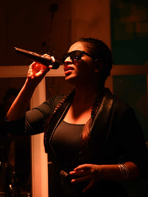 Sunitha Sarathy performs at Friday night party