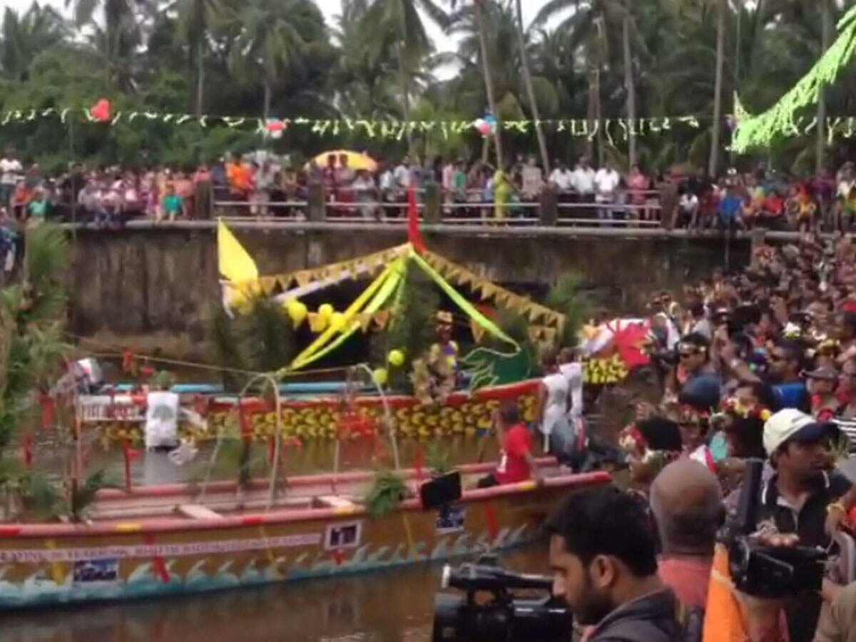 Goa: Boat competition organised as part of Sao Joao festival